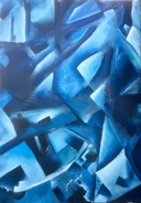 Blaue Variation 4
Öl 2016
100 x 80 cm
