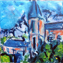Kirche
30x30 cm
Öl