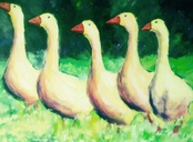 Gänse
Acryl 2015